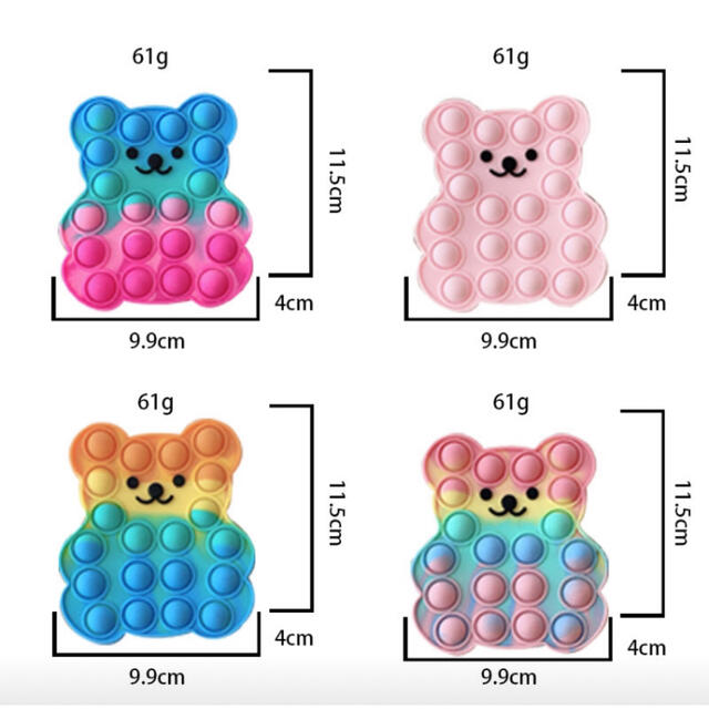 くま ショルダーバッグ ポーチ プッシュポップバブル プチプチ ピンク