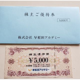 早稲田アカデミー　株主優待5000円(その他)