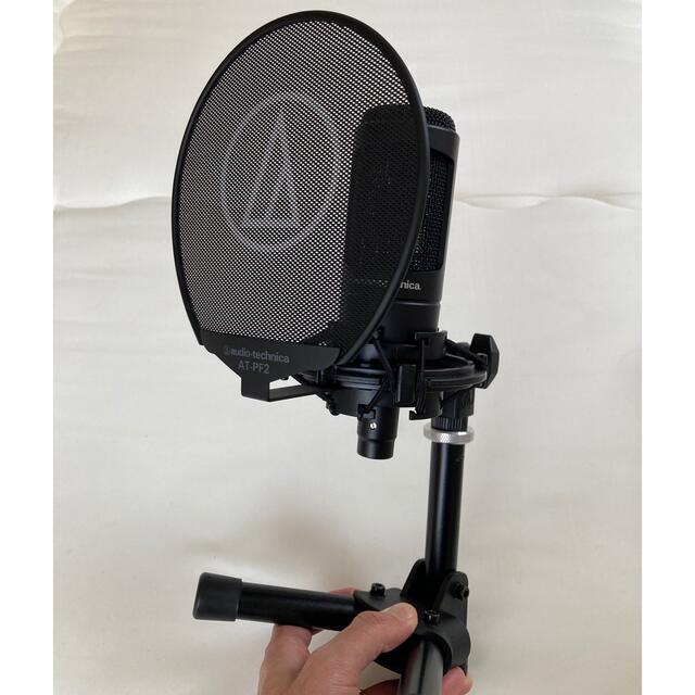 audio-technica(オーディオテクニカ)のオーディオテクニカ　コンデンサマイク　AT2035 セット 楽器のレコーディング/PA機器(マイク)の商品写真