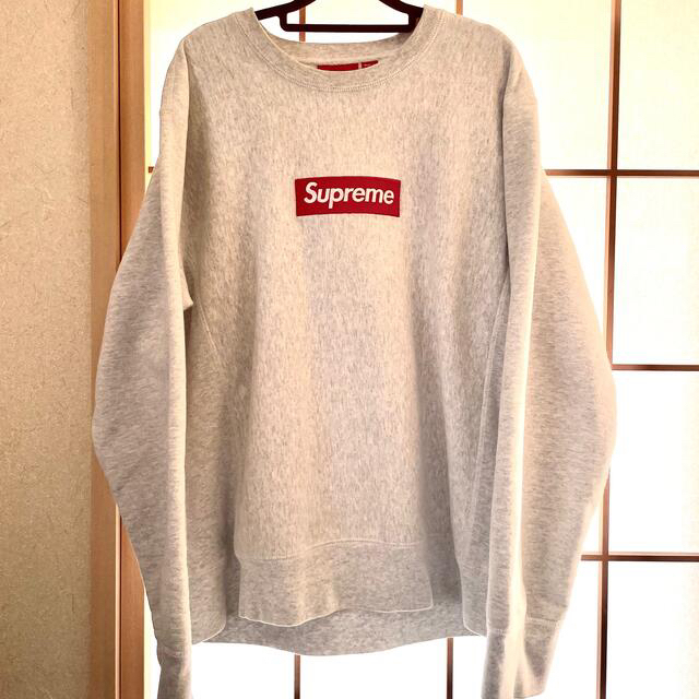 Supreme Box Logo Crewneck L シュプリーム grey