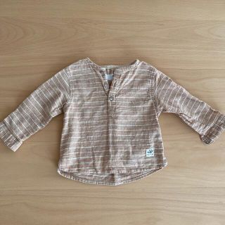 ザラキッズ(ZARA KIDS)のzara コットンシャツ 6-9m 74cm(シャツ/カットソー)