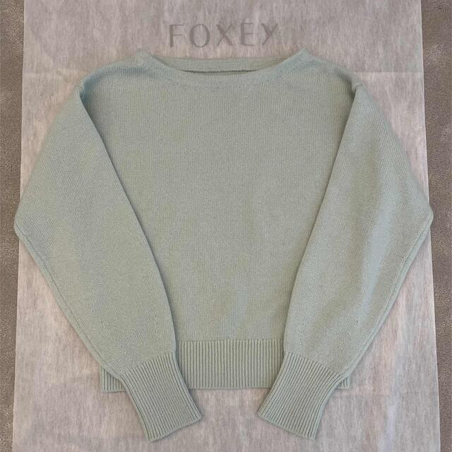 【現行品】フォクシー 2021年12月新作 カシミヤ セーター 38 ミント