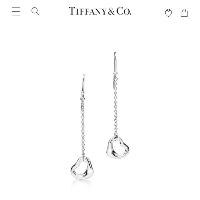 Tiffany & Co.(ティファニー)のティファニー Tiffany オープンハート ドロップ ピアス 大人気 レディースのアクセサリー(ピアス)の商品写真