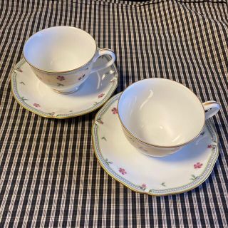 ノリタケ(Noritake)の【ノリタケ】カップアンドソーサー　2客セット(グラス/カップ)