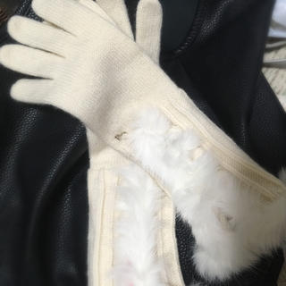 ピンキーアンドダイアン(Pinky&Dianne)の手袋 ロング ホワイト ピンキー&ダイアン(手袋)