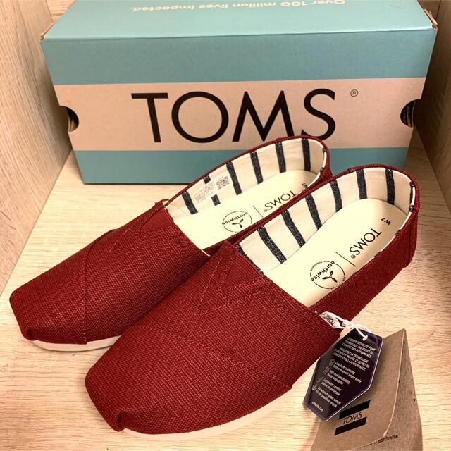TOMS(トムズ)の新品TOMS Alpargata black cherryスリップオンシューズ レディースの靴/シューズ(スリッポン/モカシン)の商品写真