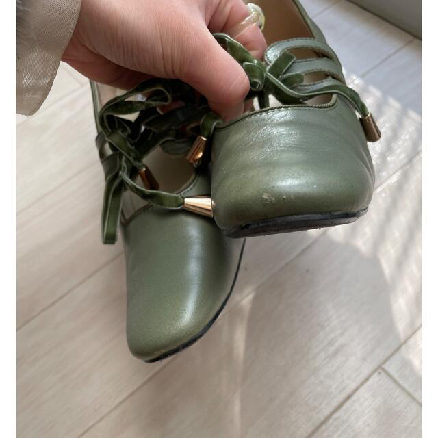 Ameri VINTAGE(アメリヴィンテージ)の最終値下げ‼️Ameri Vintage アメリビンテージ　パンプス　ベロア レディースの靴/シューズ(ハイヒール/パンプス)の商品写真