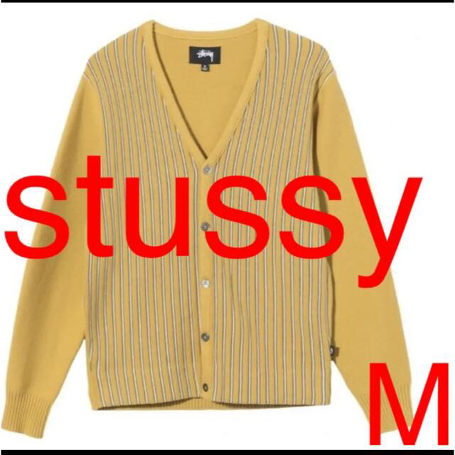 stussy cardigan ストライプ 　サイズM