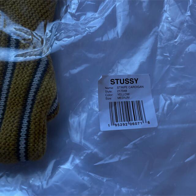 stussy cardigan ストライプ 　サイズM