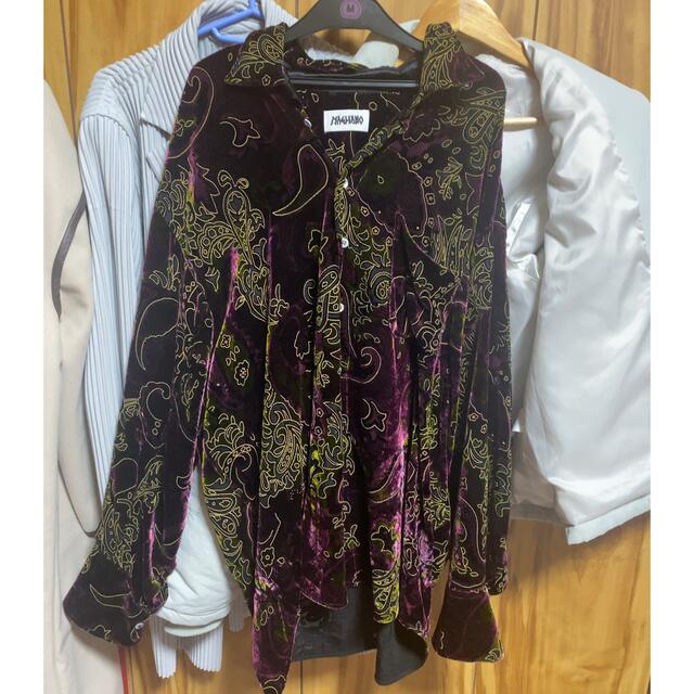 品多く LAWRENCE JOHN SULLIVAN ベルベットペイズリーシャツ MAGLIANO