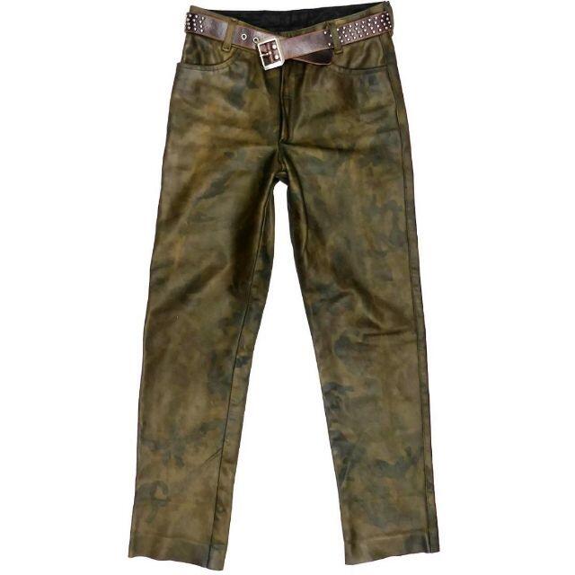 VANSON - アメリカ製 バンソン レザーパンツ メンズ W34 迷彩 VANSON - アメリカ製 バンソン レザーパンツ メンズ W34 迷彩