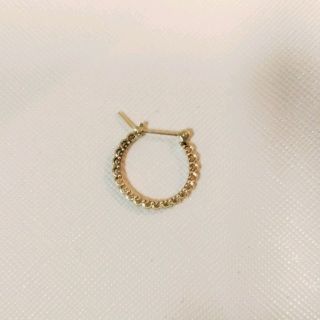 ノジェス(NOJESS)のK10 YG フープピアス 片耳＆チャームset♡♡(ピアス)