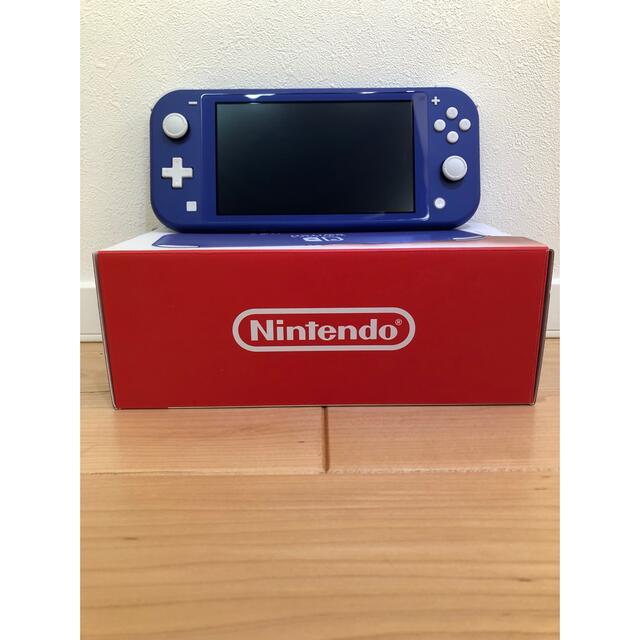 美品★Nintendo Switch LITE  本体 ブルー 保護フィルムつき