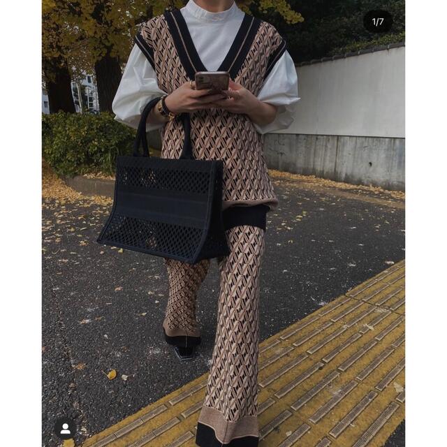 Ameri VINTAGE - Ameri MODERN TILDEN KNIT TOP PANTS セットの通販 by ...