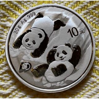 2022年 純銀 パンダ銀貨 30g 中国 10元 シルバーコイン(金属工芸)