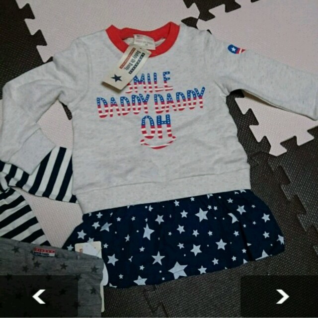 daddy oh daddy(ダディオーダディー)の新品 95 4枚 daddy oh daddy キッズ/ベビー/マタニティのキッズ服女の子用(90cm~)(ワンピース)の商品写真