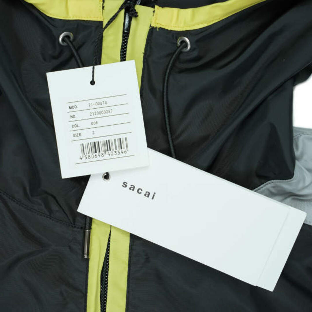 完売！sacai ZIP PARKA  ドッキングジップパーカー　黒