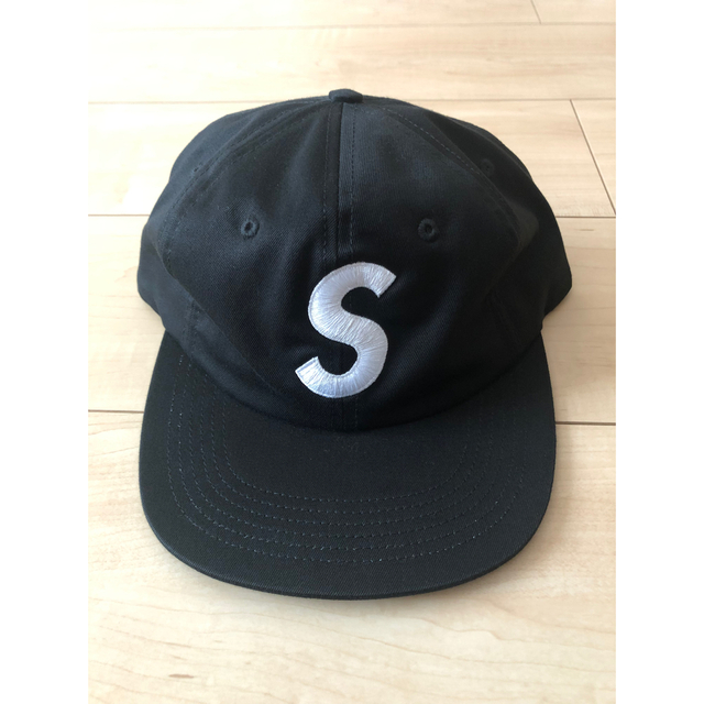 15SS Supreme S Logo 6 Panel Cap Black 黒