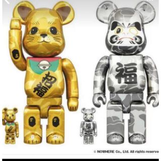 アベイシングエイプ(A BATHING APE)のBE@RBRICK BAPE 招き猫&達磨 100%&400%(その他)