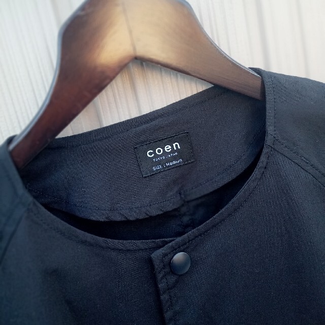 coen - COEN ノーカラージャケットの通販 by A's shop｜コーエンならラクマ