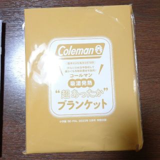 コールマン(Coleman)のColeman　ブランケット 付録のみ　コールマン  BE-PAL2月号付録(その他)