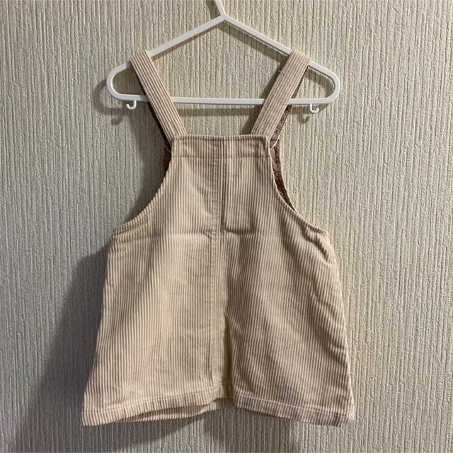 ZARA KIDS(ザラキッズ)の週末限定値下げ！【ZARA KIDS】コーデュロイサロペット キッズ/ベビー/マタニティのキッズ服女の子用(90cm~)(スカート)の商品写真