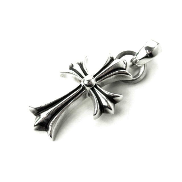 クロムハーツCHROME HEARTS□スモールCHクロスベイルネックレストップ