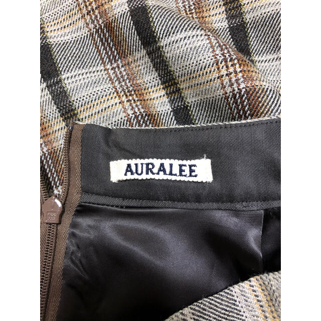 AURALEE チェックスカート レディースのスカート(ロングスカート)の商品写真