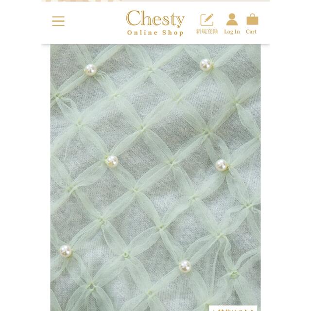 Chesty(チェスティ)のChesty チュールレースカーディガン レディースのトップス(カーディガン)の商品写真