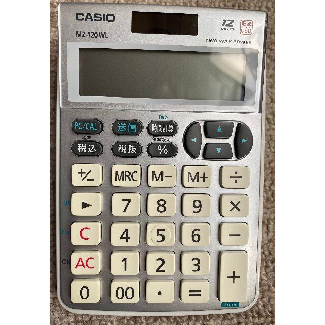 CASIO(カシオ)のCASIO ワイヤレステンキー電卓 MZ-120WL スマホ/家電/カメラのスマホ/家電/カメラ その他(その他)の商品写真