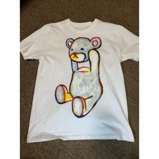 グラニフ(Design Tshirts Store graniph)のgraniph コントロールベア プリント Tシャツ 白 ホワイト S(Tシャツ(半袖/袖なし))