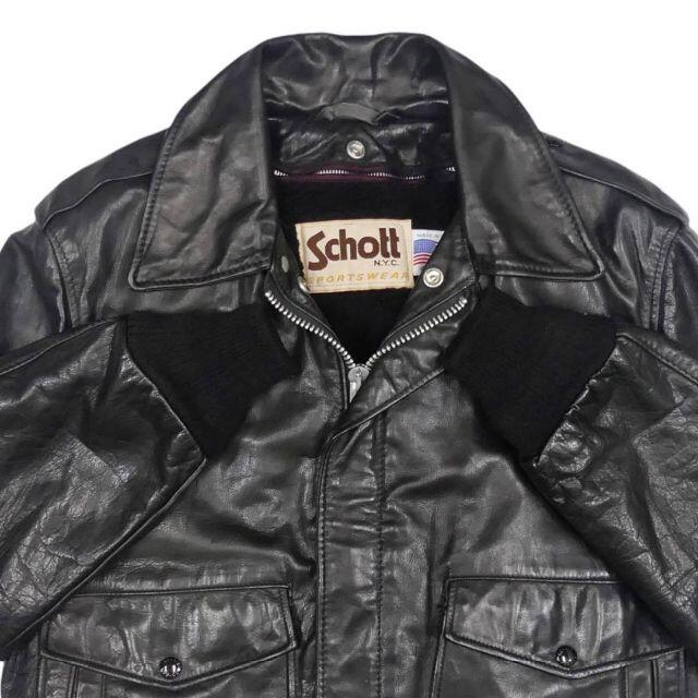 schott - アメリカ製 ショット G-1 レザー フライトジャケット メンズ