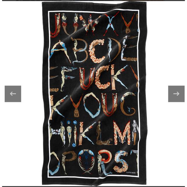 Supreme(シュプリーム)のSupreme Alphabet Beach Towel インテリア/住まい/日用品の日用品/生活雑貨/旅行(タオル/バス用品)の商品写真