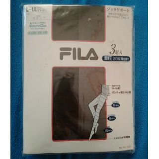 フィラ(FILA)のFILA ストッキング（3足入）未開封新品・ゾッキサポートL~LL ブラック(タイツ/ストッキング)