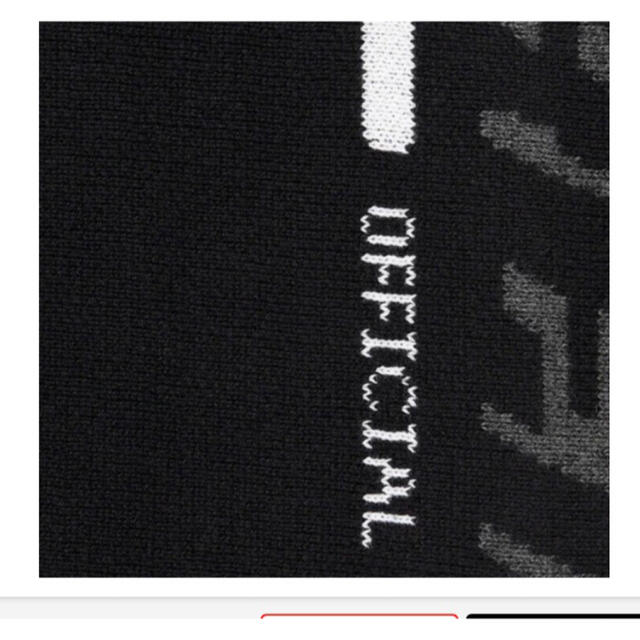 新品　Supreme Sleeve Stripe Sweater Black M メンズのトップス(ニット/セーター)の商品写真