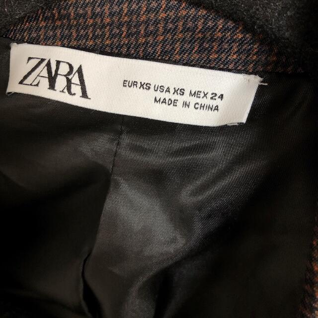 ZARA(ザラ)のクロップド丈 チェック柄 ブレザー レディースのジャケット/アウター(その他)の商品写真