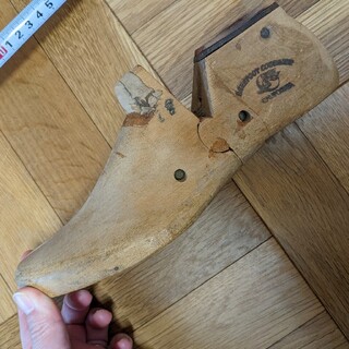 靴　木型　アンティーク(置物)