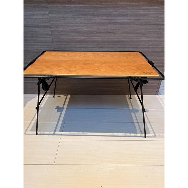 ハングアウト　クランク マルチテーブルサイドテーブル  キャンプテーブル合板オーク突板貼りフレーム