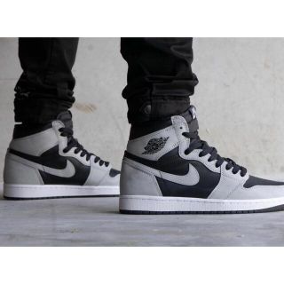 NIKE AIR JORDAN 1 OG SHADOW 2.0 シャドウ 黒 灰