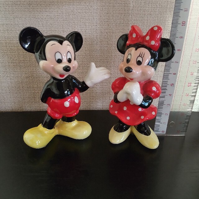 Disney(ディズニー)のミッキー&ミニー レトロ置物 インテリア/住まい/日用品のインテリア小物(置物)の商品写真
