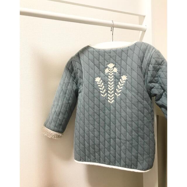 apolina キルティング 刺繍 ボアジャケット リバーシブル(5-7Y) - 32