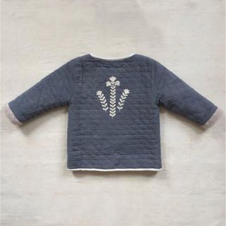 Caramel baby&child - apolina キルティング 刺繍 ボア Caramel baby&child - apolina キルティング 刺繍 ボア