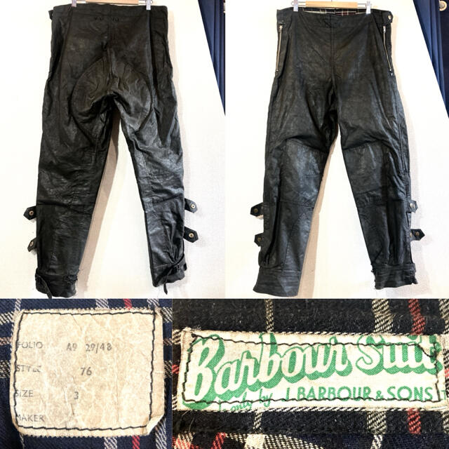 Barbour★50'sVINTAGE★インターナショナルパンツ★英国製バブアー 3