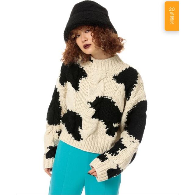 SLY COW CABLE SWEATER カウケーブルセーター