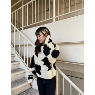 SLY COW CABLE SWEATER/カウケーブルセーター　ニット