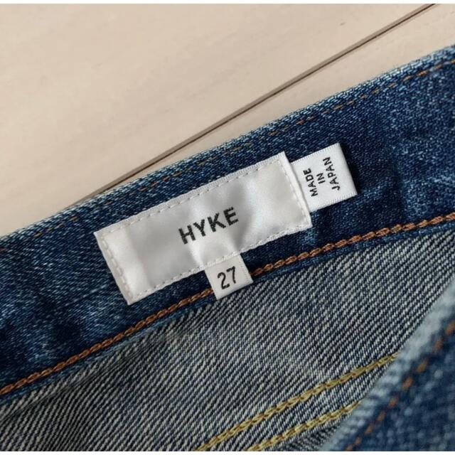 HYKE(ハイク)のお値下げ⭐︎美品です⭐︎ハイク HYKE ストレートデニム　ヴィンテージ加工 レディースのパンツ(デニム/ジーンズ)の商品写真