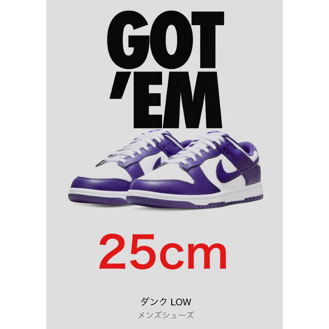 NIKE(ナイキ)のNike Dunk Low Championship Court Purple メンズの靴/シューズ(スニーカー)の商品写真