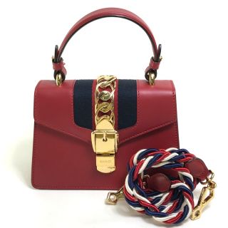 グッチ(Gucci)のグッチ 470270 ウェブライン トリコロール シルヴィ 2WAYハンドバッグ(ハンドバッグ)