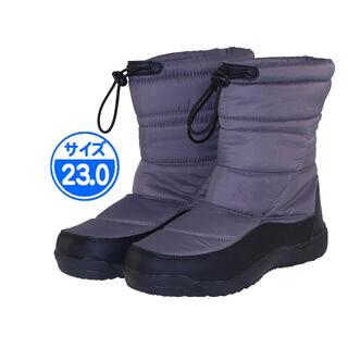 【新品 未使用】防寒ブーツ グレー 23.0cm 17393(レインブーツ/長靴)