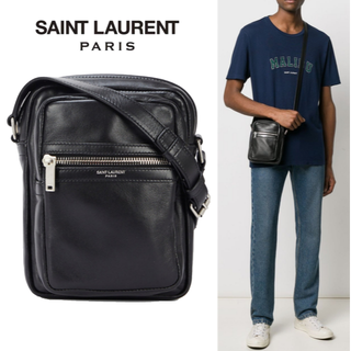 サンローラン(Saint Laurent)のSAINT LAURENT サンローラン Sid レザー クロスボディバッグ(ショルダーバッグ)